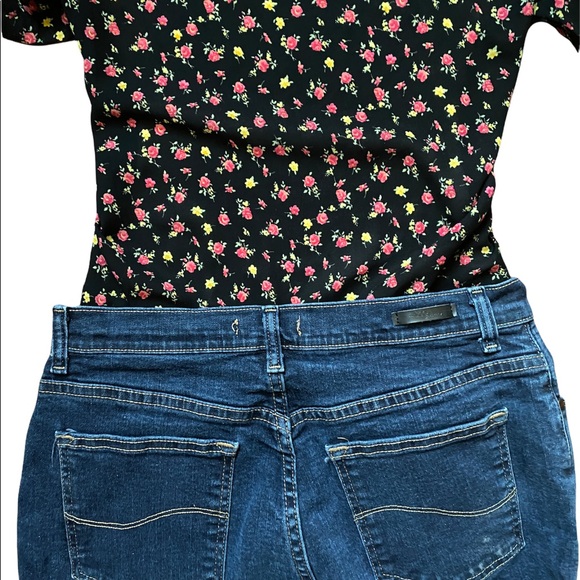 Lee Relaxed Fit 1889, Lee Dark Wash Denim Jeans, Lee Denim Pants, Womens Jeans - Picture 7 of 14